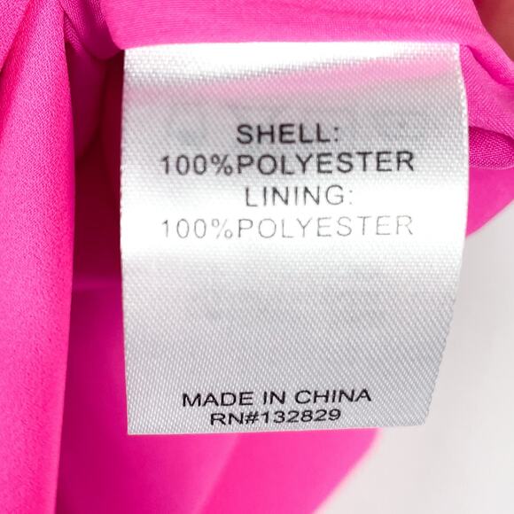 Superdown Addison Maxi Dress‎ Hot Pink Sz XS Double Side Slits Sleeveless - Picture 7 of 9